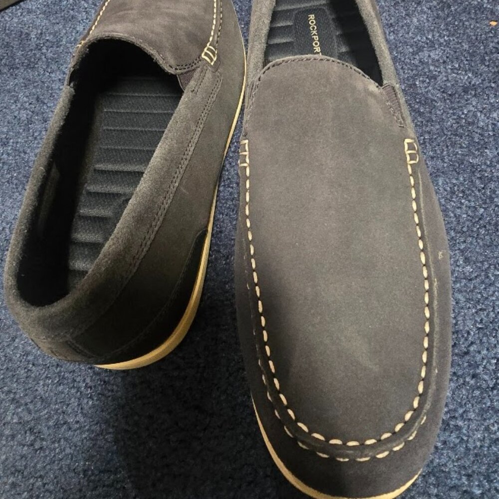Men's Blue Suede Loafer